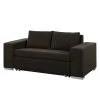 Mooved Schlafsofa Latina V Webstoff Grau - Breite: 196 cm