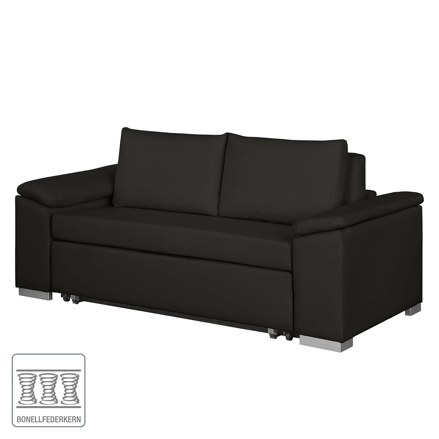 Mooved Schlafsofa Latina IV Webstoff - Schwarz - Breite: 190 cm 2 Mooved Schlafsofa Latina IV Webstoff - Schwarz - Breite: 190 cm – Bild 2