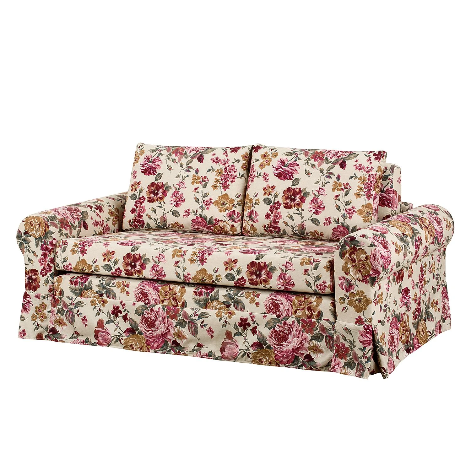 Mooved Schlafsofa Latina XII - Webstoff Beige / Rot - Breite: 165 cm 1 Mooved Schlafsofa Latina XII - Webstoff Beige / Rot - Breite: 165 cm