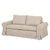 Mooved Schlafsofa Latina XIII Webstoff - Creme - Breite: 165 cm