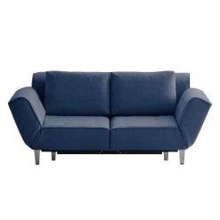 Chillout by Franz Fertig Schlafsofa Leo Webstoff - Blau