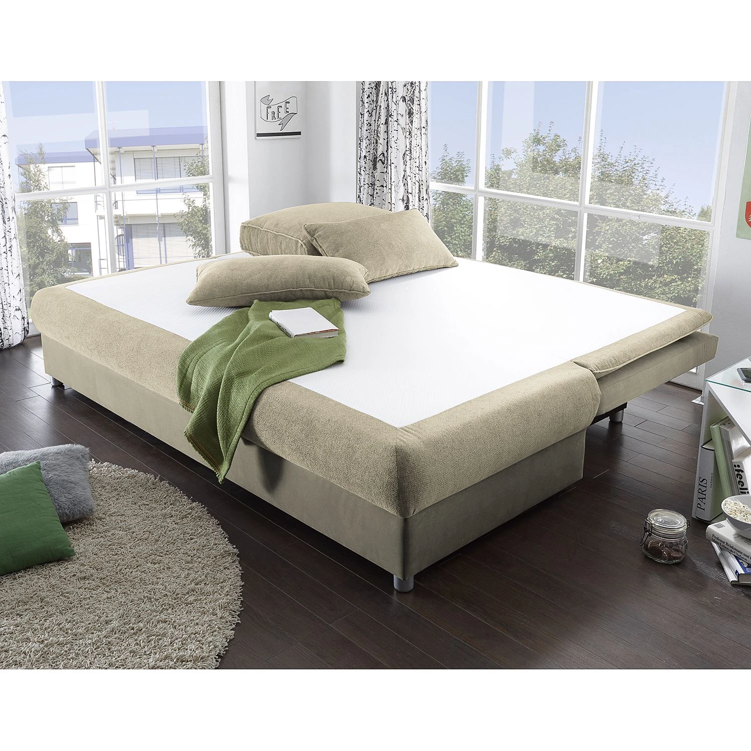 Fredriks Schlafsofa Manacor Microfaser - Cappuccino 4 Fredriks Schlafsofa Manacor Microfaser - Cappuccino – Bild 4