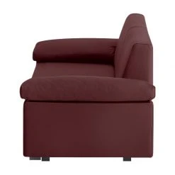 Chillout by Franz Fertig Schlafsofa Plaza Echtleder - Bordeaux - Breite: 222 cm - Armlehne verstellbar -Wohnzimmermöbel boutique en ligne schlafsofa plaza echtleder bordeaux 222 cm abklappbare armlehnen 1415462