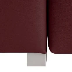 Chillout by Franz Fertig Schlafsofa Plaza Echtleder - Bordeaux - Breite: 222 cm - Armlehne verstellbar -Wohnzimmermöbel boutique en ligne schlafsofa plaza echtleder bordeaux 222 cm abklappbare armlehnen 1415482