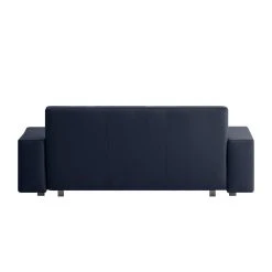 Chillout by Franz Fertig Schlafsofa Plaza Echtleder - Dunkelblau - Breite: 178 cm - Keine Funktion -Wohnzimmermöbel boutique en ligne schlafsofa plaza echtleder dunkelblau 178 cm gerade armlehnen 1413602
