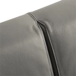 Chillout by Franz Fertig Schlafsofa Plaza Echtleder - Grau - Breite: 228 cm - Keine Funktion -Wohnzimmermöbel boutique en ligne schlafsofa plaza echtleder grau 228 cm gerade armlehnen 1415666