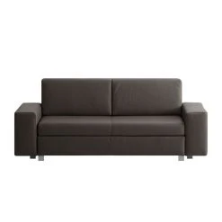 Chillout by Franz Fertig Schlafsofa Plaza Echtleder - Bisonbraun - Breite: 178 cm - Keine Funktion