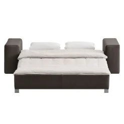 Chillout by Franz Fertig Schlafsofa Plaza Echtleder - Bisonbraun - Breite: 178 cm - Keine Funktion -Wohnzimmermöbel boutique en ligne schlafsofa plaza echtleder kaffeebraun 178 cm gerade armlehnen 1413690