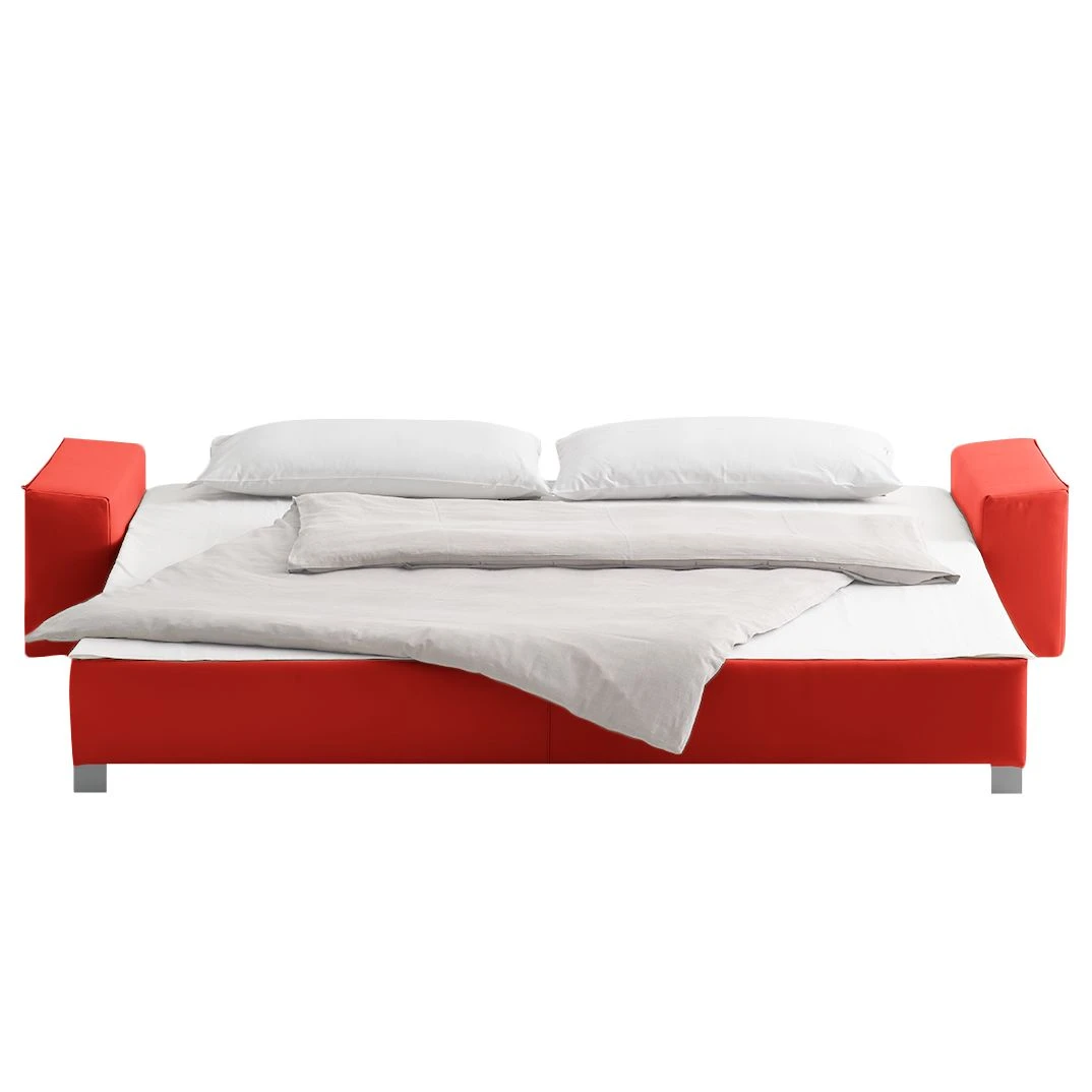 Chillout by Franz Fertig Schlafsofa Plaza Echtleder - Rot - Breite: 222 cm - Armlehne verstellbar 3 Chillout by Franz Fertig Schlafsofa Plaza Echtleder - Rot - Breite: 222 cm - Armlehne verstellbar – Bild 3