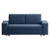 Chillout by Franz Fertig Schlafsofa Plaza Webstoff - Blau - Breite: 198 cm - Keine Funktion