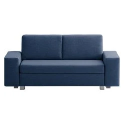Chillout by Franz Fertig Schlafsofa Plaza Webstoff - Blau - Breite: 198 cm - Keine Funktion