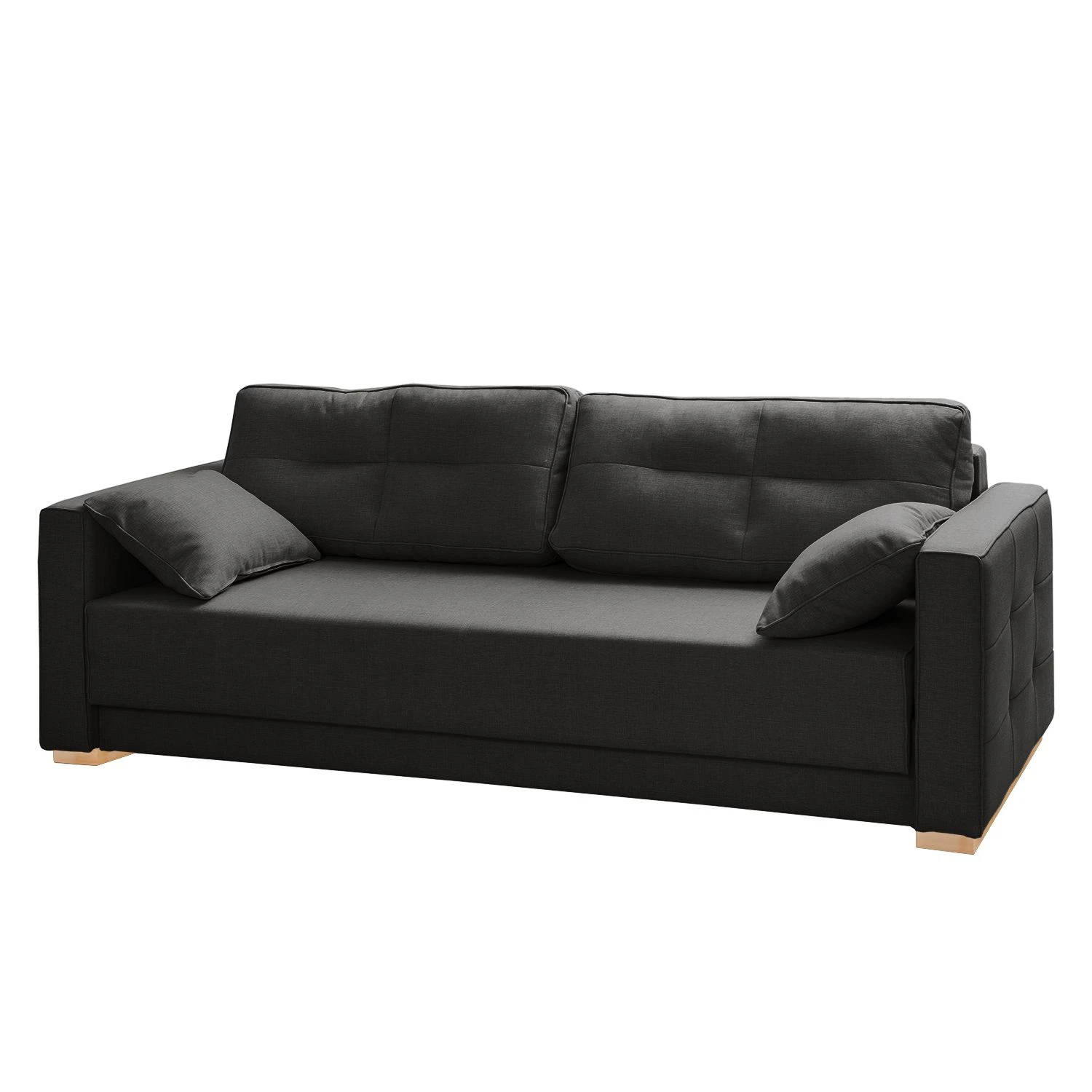 Roomscape Schlafsofa Realico Webstoff - Anthrazit 1 Roomscape Schlafsofa Realico Webstoff - Anthrazit