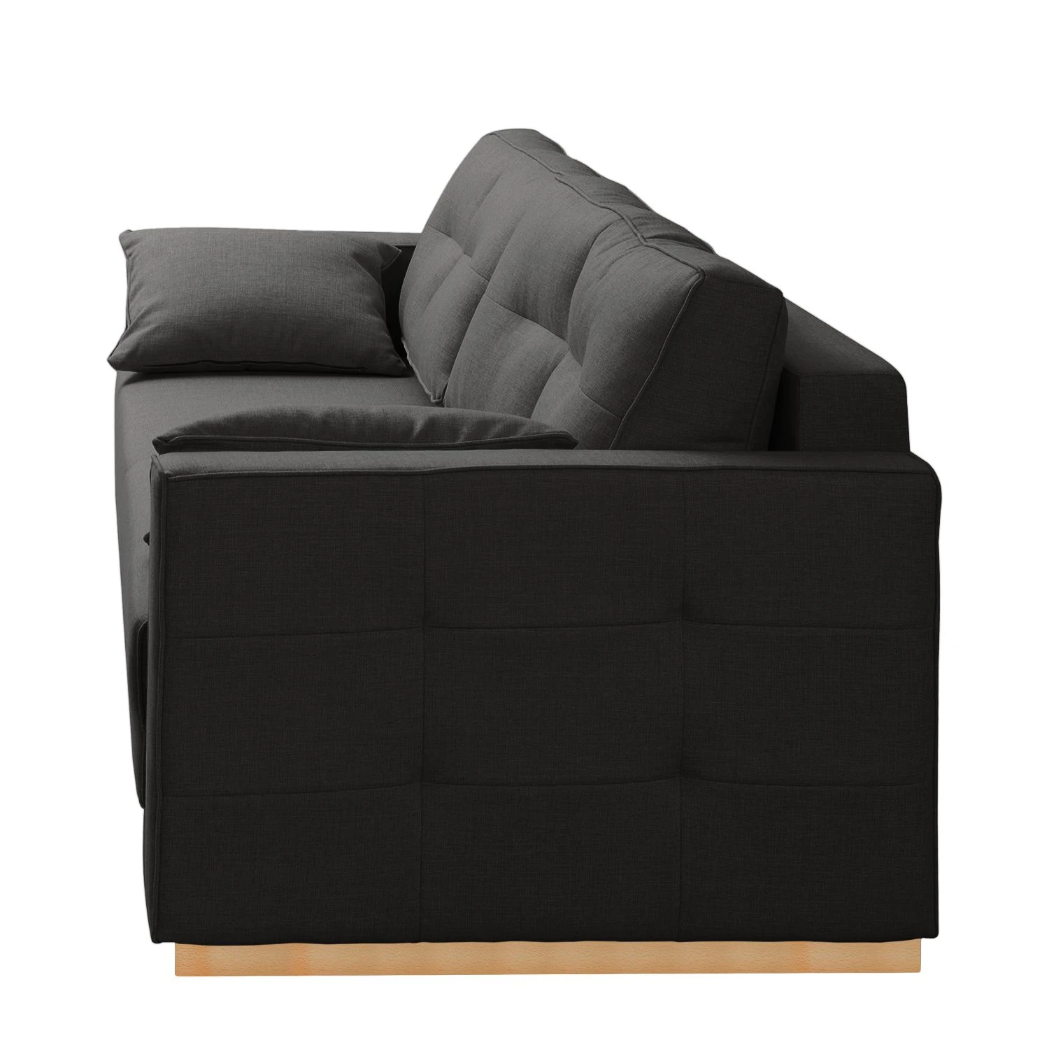 Roomscape Schlafsofa Realico Webstoff - Anthrazit 7 Roomscape Schlafsofa Realico Webstoff - Anthrazit – Bild 7