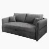 Home Design Schlafsofa Billimora Microfaser - Grau - Breite: 228 cm