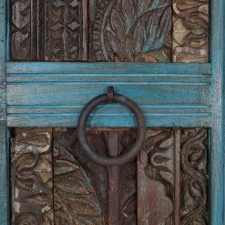 Red Living Schrank Watergate - Mango Massiv & Recycled Altholz - Türkis/Blau -Wohnzimmermöbel boutique en ligne schrank watergate recycled altholz mango massiv 1374463