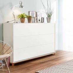 Mørteens Schrankbett Lindholm - 90 x 200cm - Ohne Matratze -Wohnzimmermöbel boutique en ligne schrankbett lindholm buche weiss 3723865