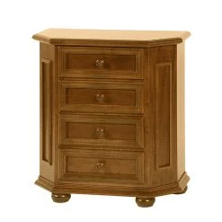Montreux Schubladenkommode Arabella II - Ayous teilmassiv - Antikbraun