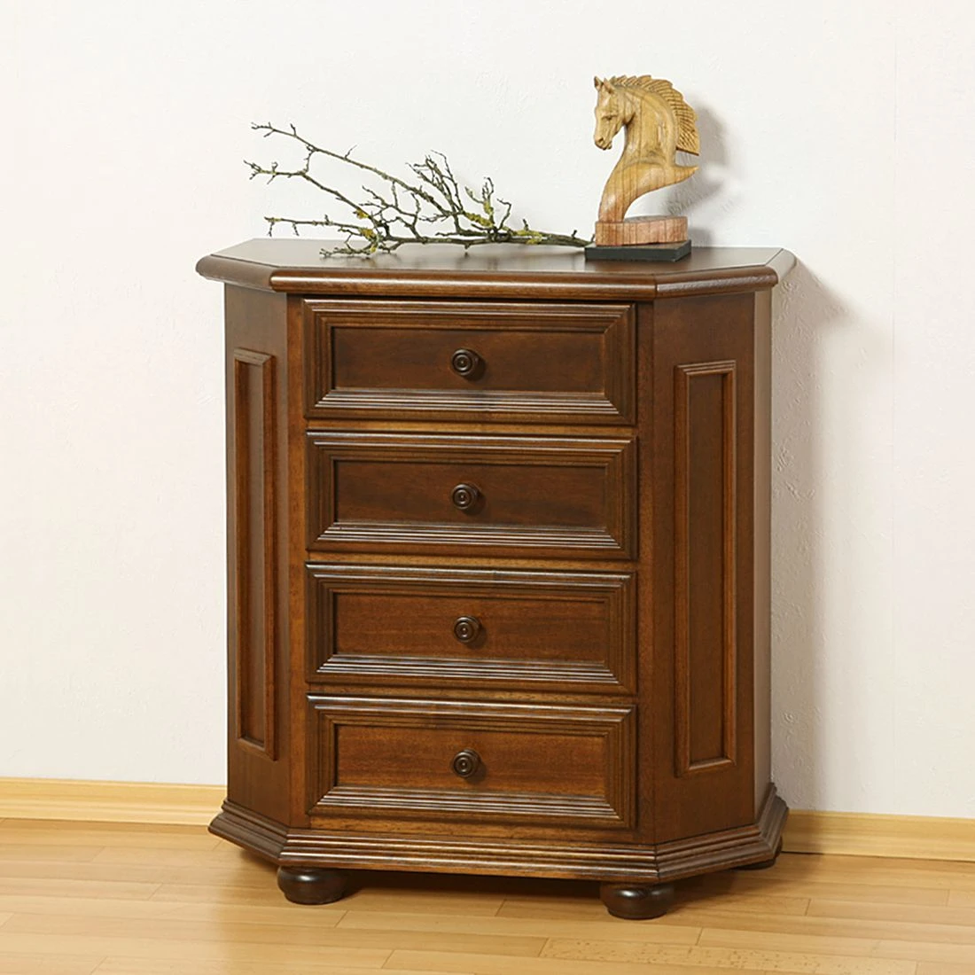 Montreux Schubladenkommode Arabella II - Ayous teilmassiv - Antikbraun 4 Montreux Schubladenkommode Arabella II - Ayous teilmassiv - Antikbraun – Bild 4