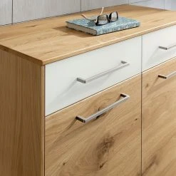 Voss Kommode Vedo III - Eiche / Weiß -Wohnzimmermöbel boutique en ligne schuhkommode vedo ii eiche weiss 4908324