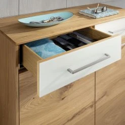 Voss Kommode Vedo III - Eiche / Weiß -Wohnzimmermöbel boutique en ligne schuhkommode vedo ii eiche weiss 4908360