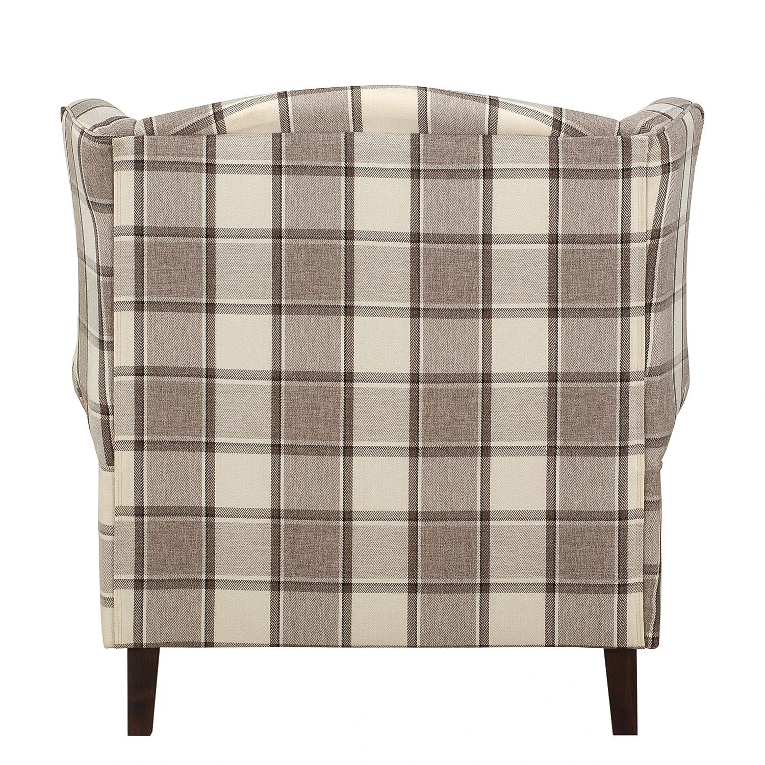 Maison Belfort Ohrensessel Colmar XL Webstoff - Braun / Beige 4 Maison Belfort Ohrensessel Colmar XL Webstoff - Braun / Beige – Bild 4