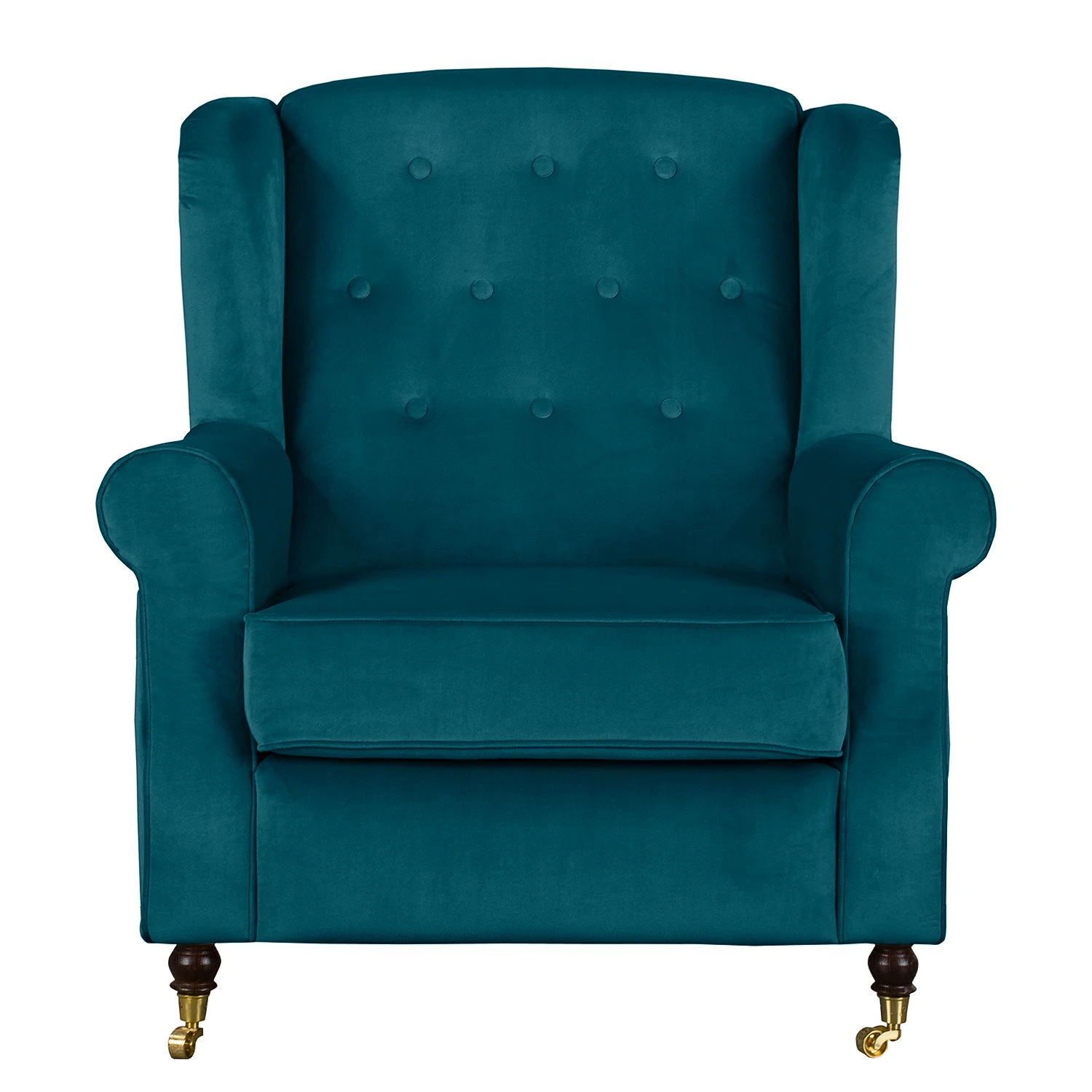 Jack & Alice Ohrensessel Grendon Samt - Petrol 2 Jack & Alice Ohrensessel Grendon Samt - Petrol – Bild 2