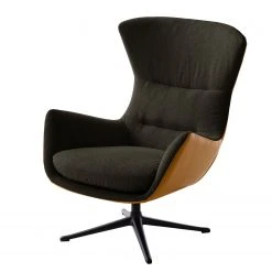 Studio Copenhagen Sessel Hepburn III - Schwarzbraun / Cognac - Schwarz