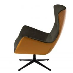Studio Copenhagen Sessel Hepburn III - Schwarzbraun / Cognac - Schwarz -Wohnzimmermöbel boutique en ligne sessel hepburn ii webstoff echtleder schwarzbraun cognac 5022076