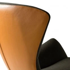 Studio Copenhagen Sessel Hepburn III - Schwarzbraun / Cognac - Schwarz -Wohnzimmermöbel boutique en ligne sessel hepburn ii webstoff echtleder schwarzbraun cognac 5022092