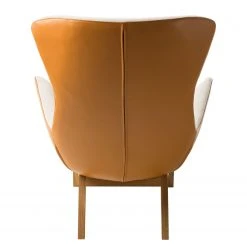 Studio Copenhagen Sessel Hepburn I - Beige / Cognac - Eiche Dunkel -Wohnzimmermöbel boutique en ligne sessel hepburn webstoff echtleder beige cognac 5020808