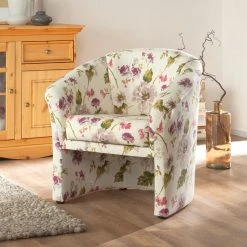 Ridgevalley Sessel Loberia - Flachgewebe - Beige geblümt -Wohnzimmermöbel boutique en ligne sessel loberia flachgewebe beige gebluemt 3355577