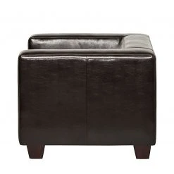 Maison Belfort Sessel Nespolo - Bycast-Echtleder Dunkelbraun -Wohnzimmermöbel boutique en ligne sessel nespolo bycast echtleder dunkelbraun 254136