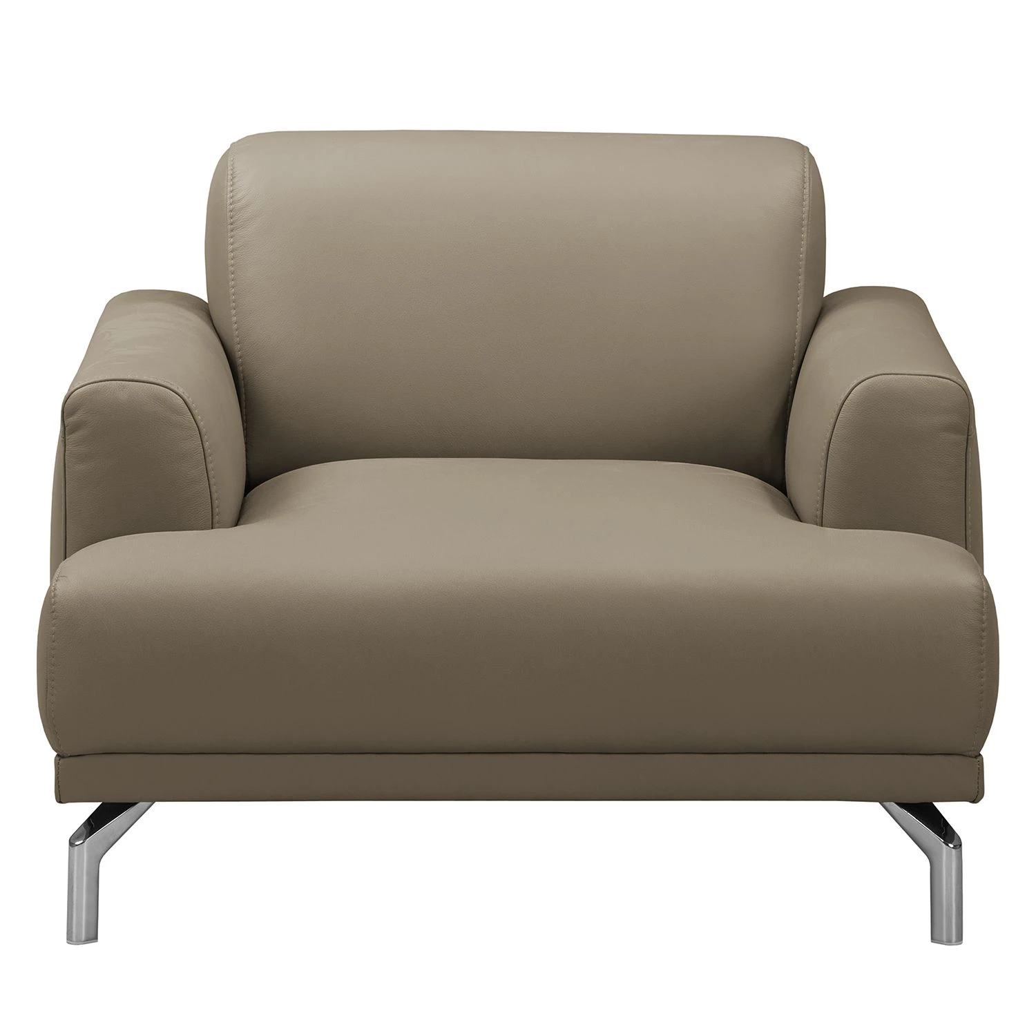 Fredriks Sessel Sisto - Echtleder - Taupe 2 Fredriks Sessel Sisto - Echtleder - Taupe – Bild 2