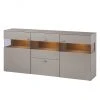 GWINNER Sideboard Anzio - Matt Fango / Balkeneiche - Mit Beleuchtung