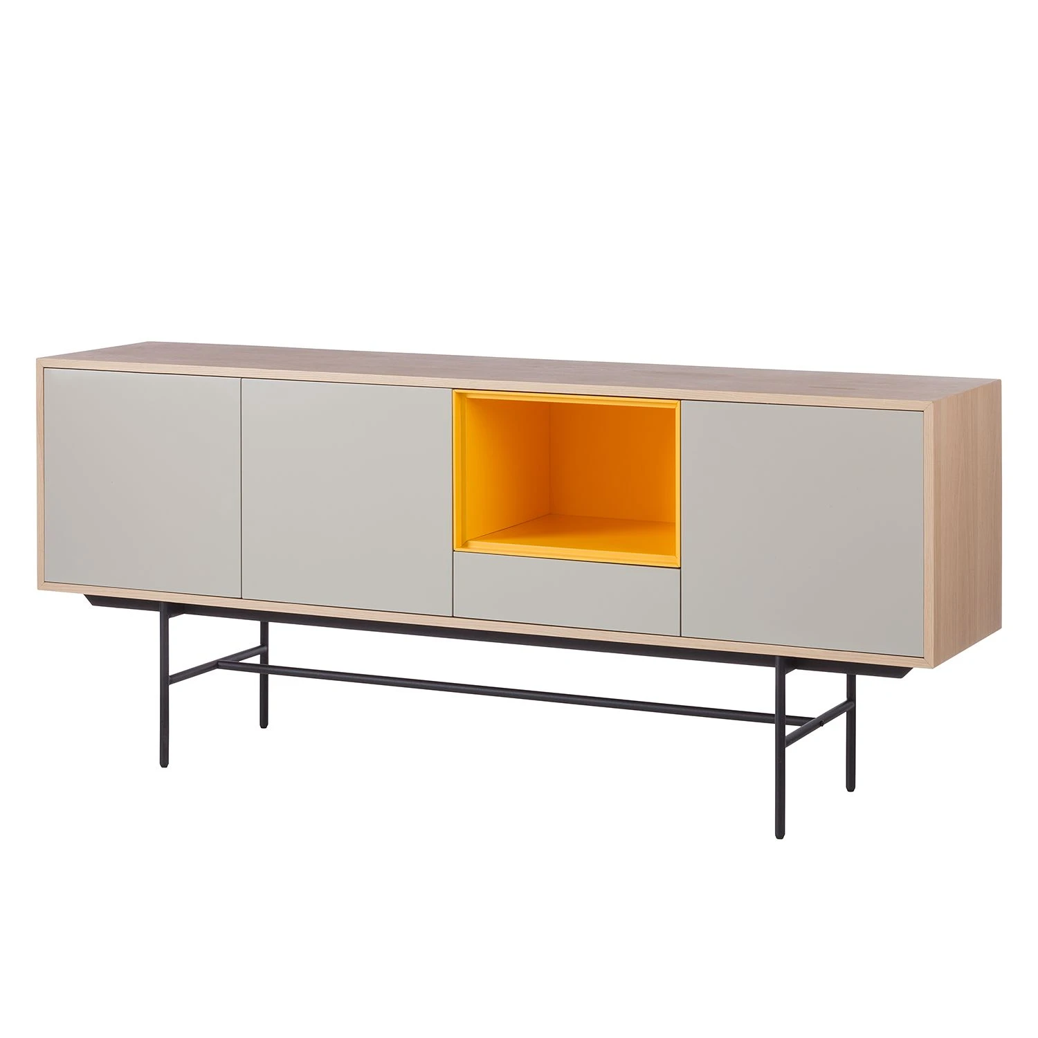 Studio Copenhagen Sideboard Caspito - Hellgrau / Eiche 1 Studio Copenhagen Sideboard Caspito - Hellgrau / Eiche