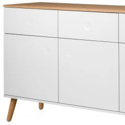 Tenzo Sideboard Dot II - Weiß -Wohnzimmermöbel boutique en ligne sideboard dot ii eiche teilmassiv weiss 4148704