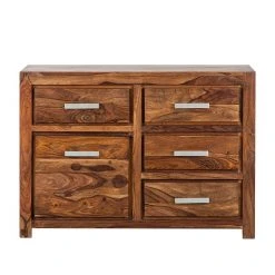 Ars Natura Sideboard Ohio I - Seesham massiv - gewachst -Wohnzimmermöbel boutique en ligne sideboard ohio breite 115cm sheesham massiv 1351999