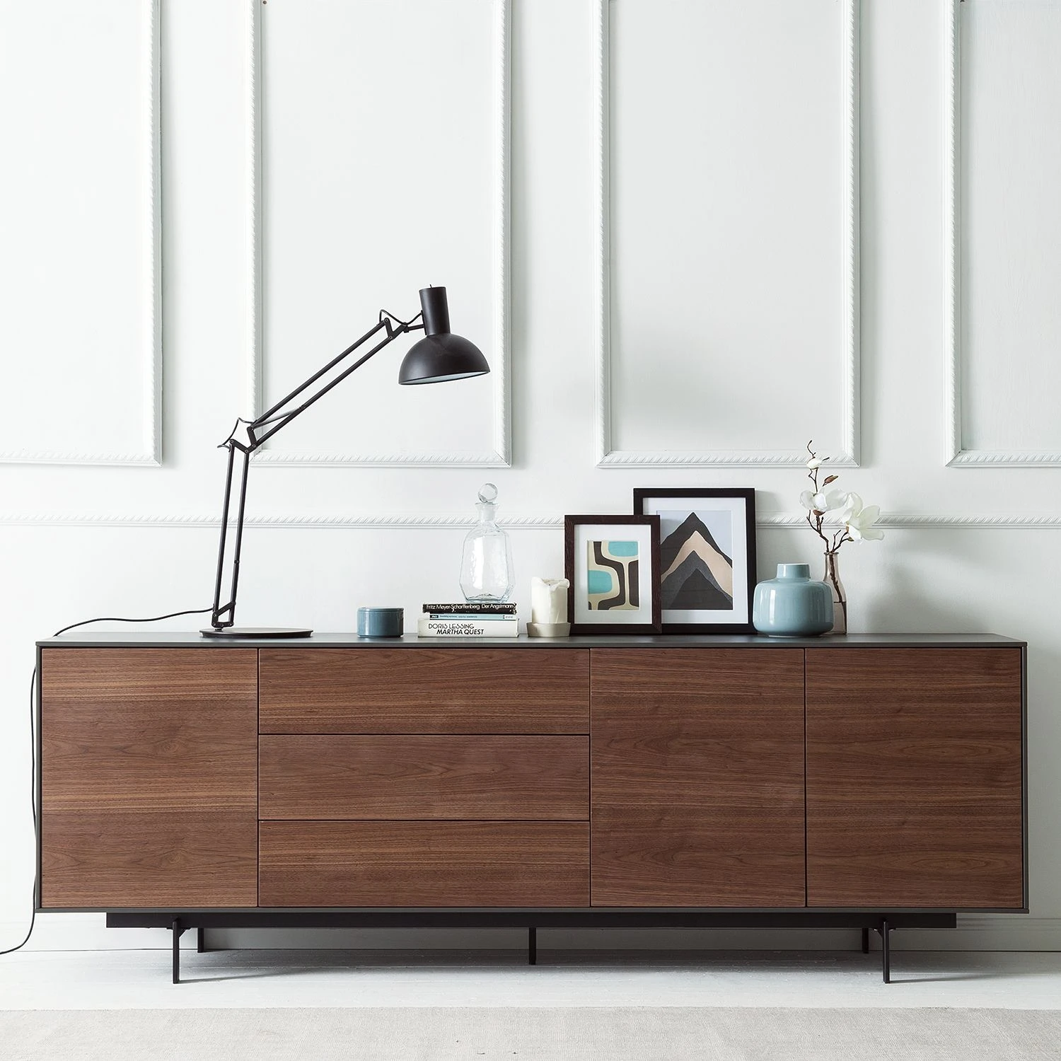 Eva Padberg Collection Sideboard Payara - Echtholzfurnier - Walnuss / Anthrazit 2 Eva Padberg Collection Sideboard Payara - Echtholzfurnier - Walnuss / Anthrazit – Bild 2