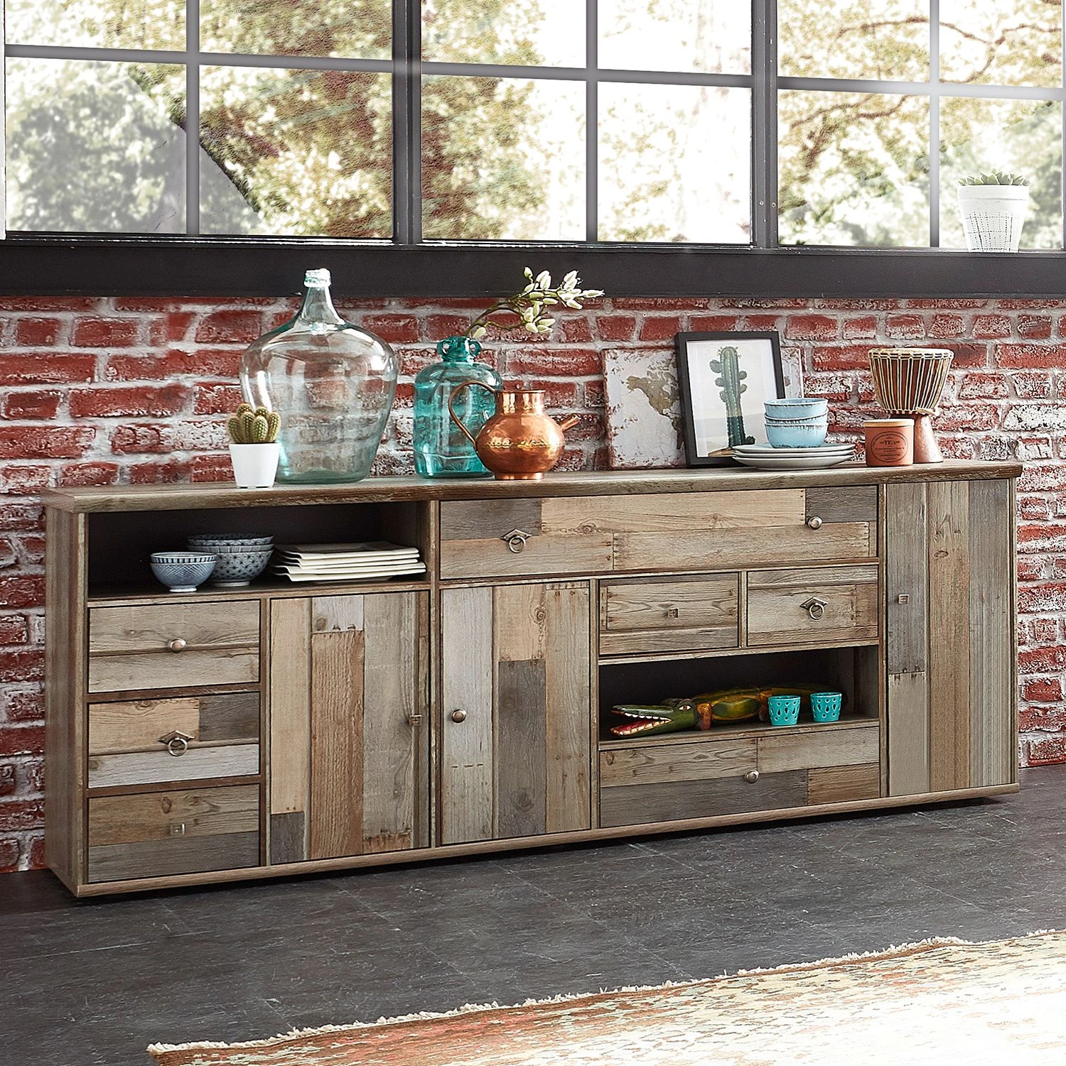 Red Living Sideboard Tapara - Braun / Grau 2 Red Living Sideboard Tapara - Braun / Grau – Bild 2