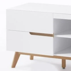 Mørteens TV-Lowboard Tenabo - Matt Weiß / Asteiche -Wohnzimmermöbel boutique en ligne sideboard tenabo i matt weiss asteiche 5237836