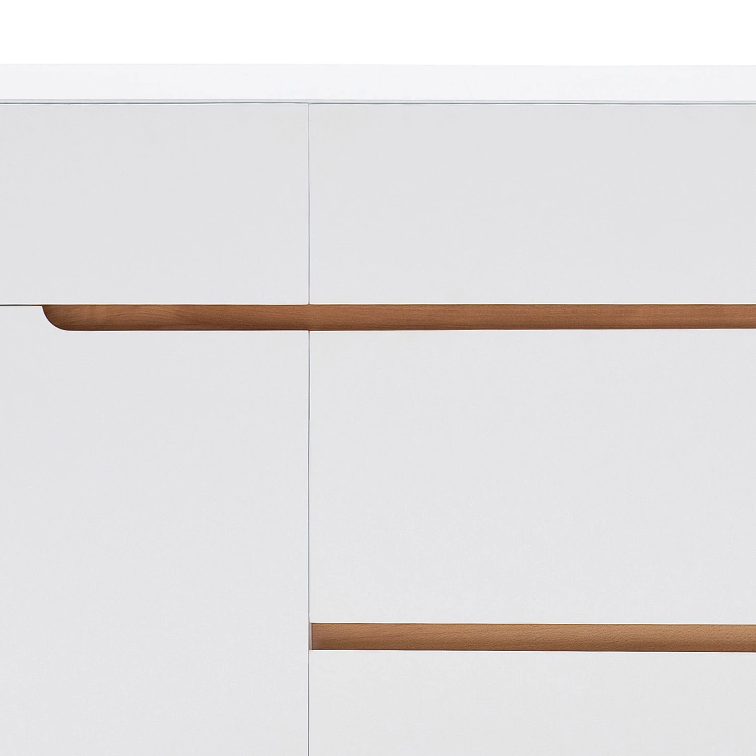 Mørteens Sideboard Tenabo - Matt Weiß / Asteiche 5 Mørteens Sideboard Tenabo - Matt Weiß / Asteiche – Bild 5