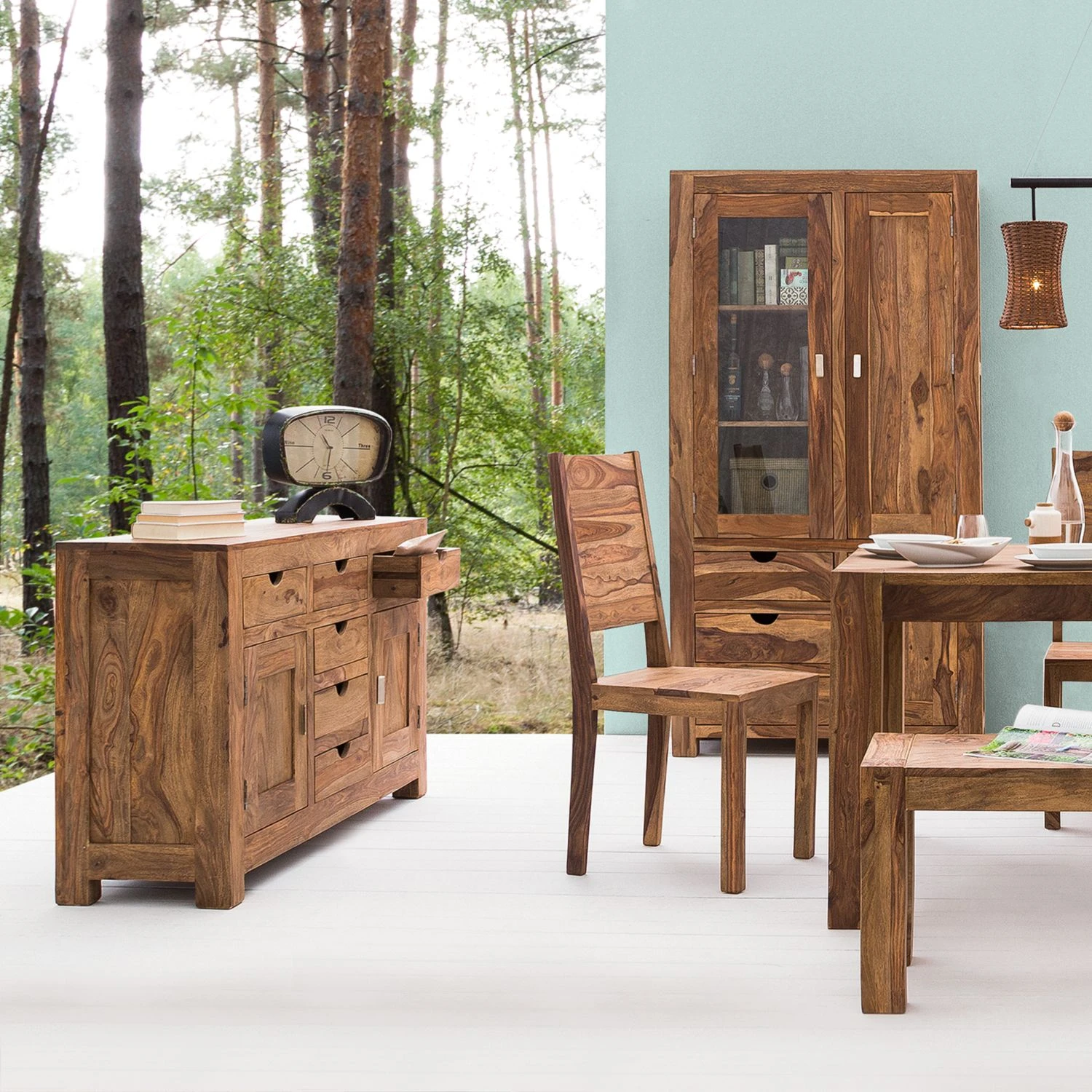 Wolf-Möbel Sideboard Yoga II - Sheesham massiv - Natur 2 Wolf-Möbel Sideboard Yoga II - Sheesham massiv - Natur – Bild 2