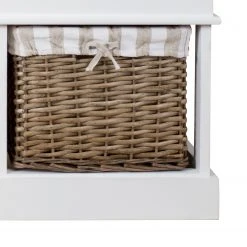 Maison Belfort Sitzbank Elven - Paulownia massiv - Weiß / Braun -Wohnzimmermöbel boutique en ligne sitzbank elven paulownia massiv weiss 4347432