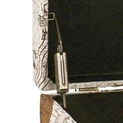 Home Design Sitztruhe Sagres - Leinen - Mehrfarbig -Wohnzimmermöbel boutique en ligne sitztruhe sagres creme braun 2710546