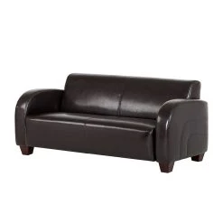 Maison Belfort Sofa La Habana (3-Sitzer) - Bycast-Kunstleder Dunkelbraun