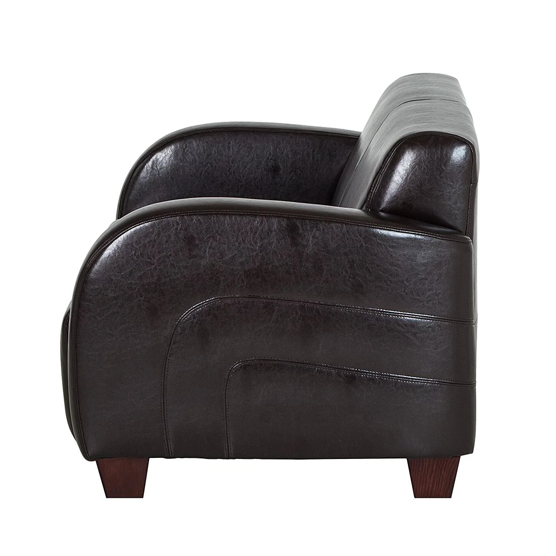 Maison Belfort Sofa La Habana (3-Sitzer) - Bycast-Kunstleder Dunkelbraun 3 Maison Belfort Sofa La Habana (3-Sitzer) - Bycast-Kunstleder Dunkelbraun – Bild 3