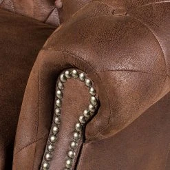 Ars manufacti Sofa Benavente (3-Sitzer) - Antiklederoptik Braun -Wohnzimmermöbel boutique en ligne sofa benavente 3 sitzer antiklederlook braun 405733