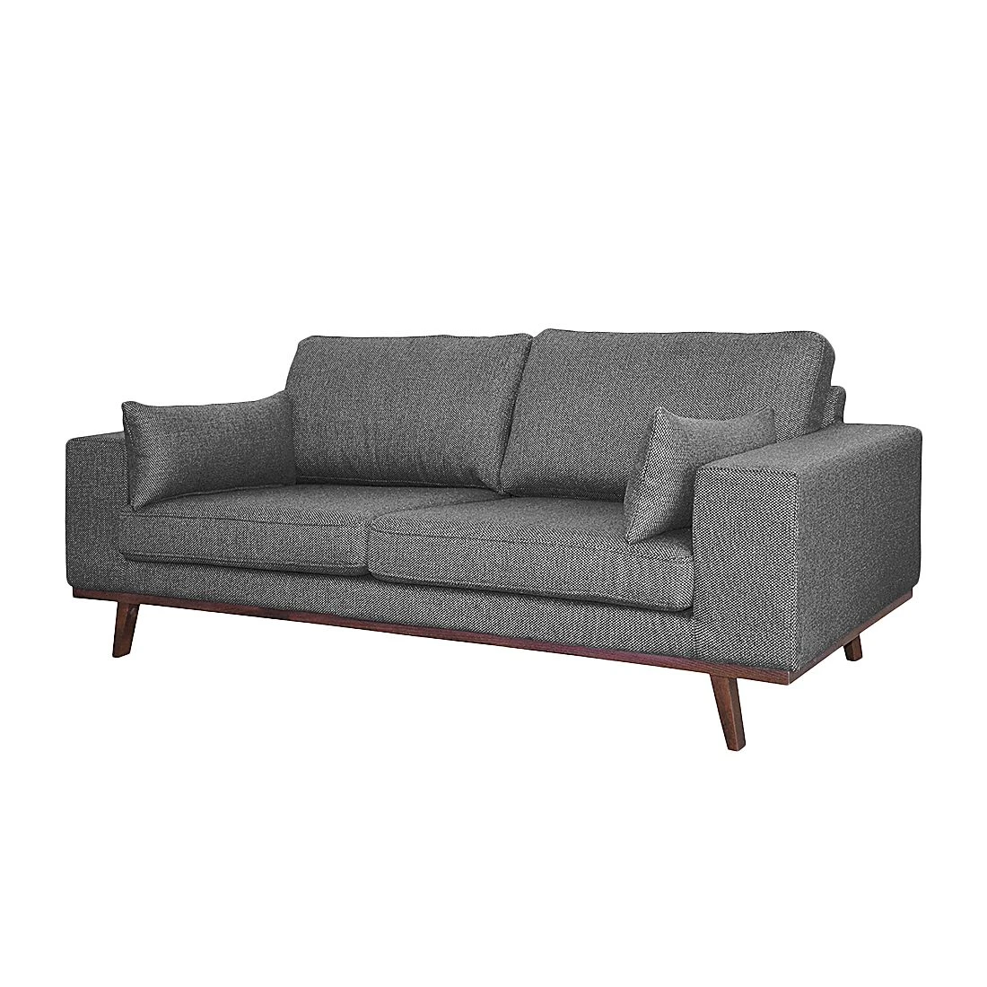 Mørteens Sofa Billund I (2-Sitzer) Strukturstoff - Grau 1 Mørteens Sofa Billund I (2-Sitzer) Strukturstoff - Grau
