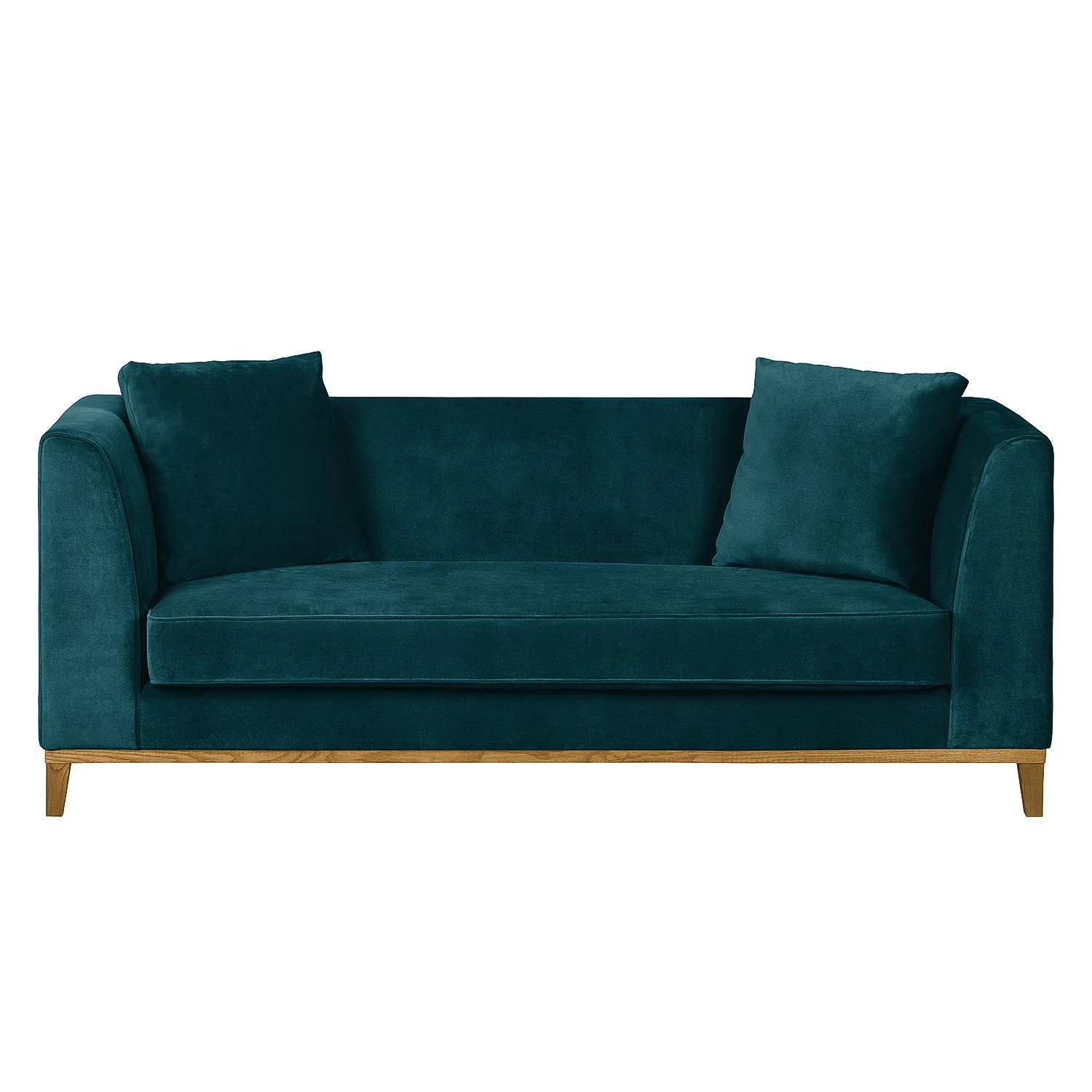 Jack & Alice Sofa Blomma (3-Sitzer) - Petrol - Eiche 2 Jack & Alice Sofa Blomma (3-Sitzer) - Petrol - Eiche – Bild 2
