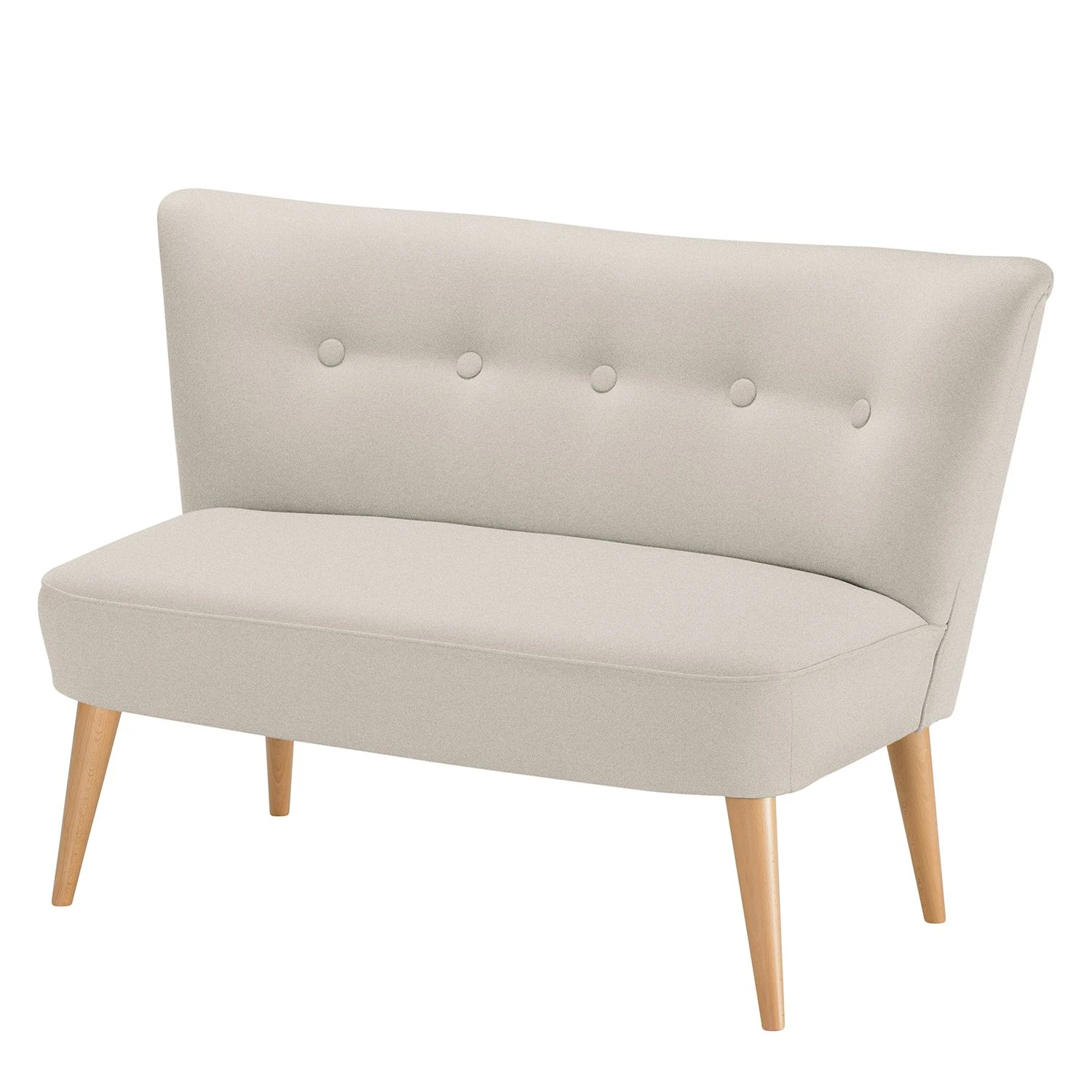 Mørteens Sofa Bumberry (2-Sitzer) Webstoff - Hellbeige 1 Mørteens Sofa Bumberry (2-Sitzer) Webstoff - Hellbeige